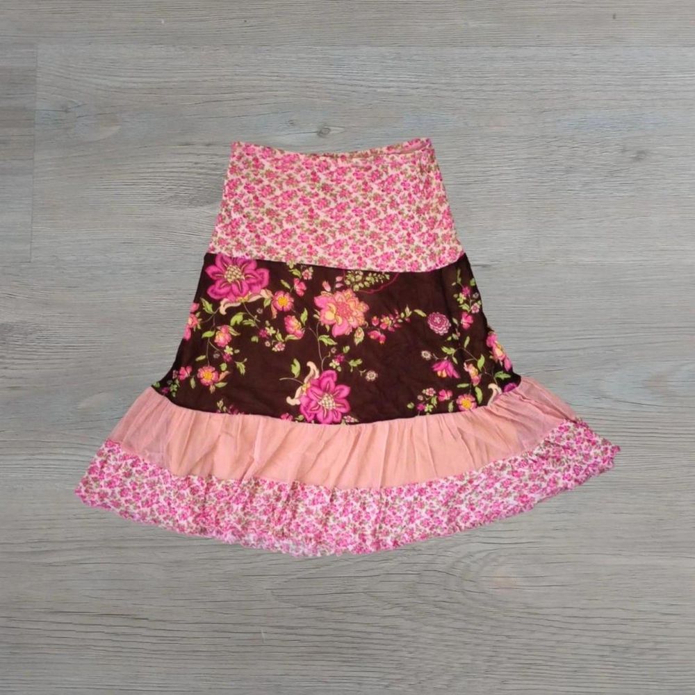 Y2K Parisian Pink Floral Micromesh Fairy Dress - Picture 3 of 4